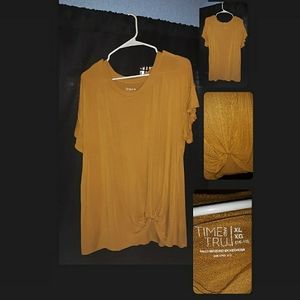 Time and Tru XL Yellow Shirt